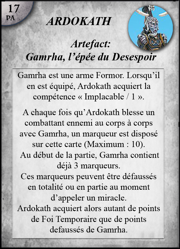 Gamrha, Épée du Désespoir